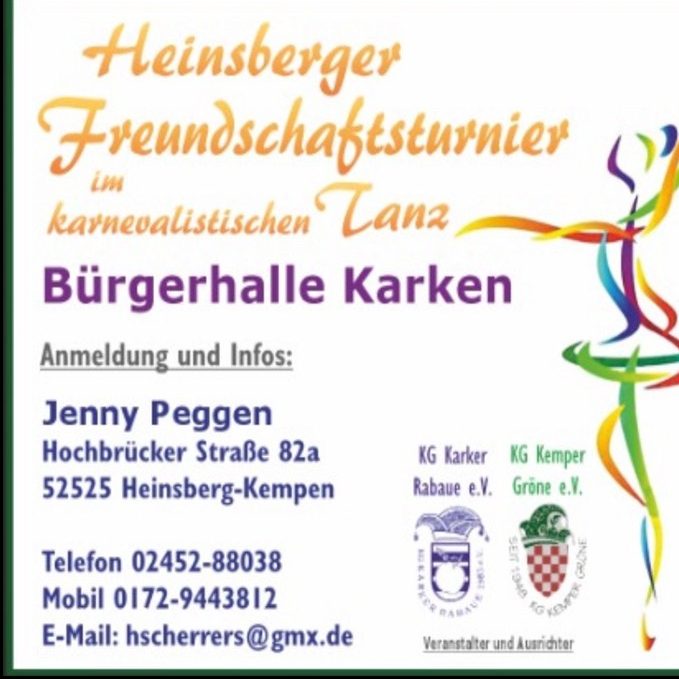 Frühschoppen Karnevalsveranstaltung mit verzierten Schriftzügen und feiernden Personen auf der Bühne.